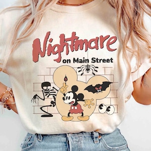 Retro Nightmare On Main Street Shirt, Mickey Halloween Shirt, Disney Halloween Trip Shirt, Mickey Not So Scary 2025 Party, Halloween Gift