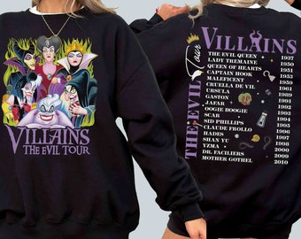 Retro Disney Villains Evil Tour Shirt, Disneyland Halloween Shirt, Mickey Not So Scary Party Shirt, Disney Halloween Shirt, Halloween Gift