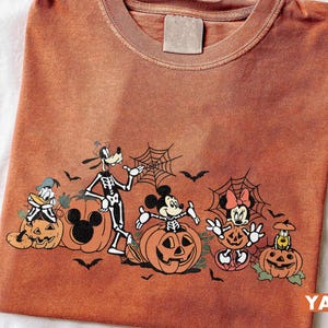 Mickey and Friends Halloween Pumpkin Shirt, Disney Halloween Shirt, Mickey Not So Scary Party Shirt, Oogie Boogie Bash Party, Halloween Gift