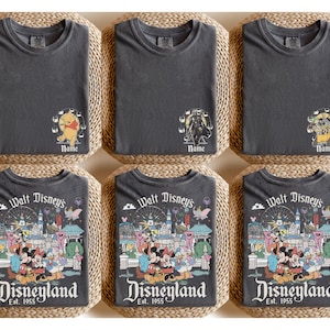 Custom Disneyland Est.1955 Shirt, Custom Name Disney Shirt, Mickey And Friends Tee, Family Disney Trip Shirt, Disney Matching Shirt image 4