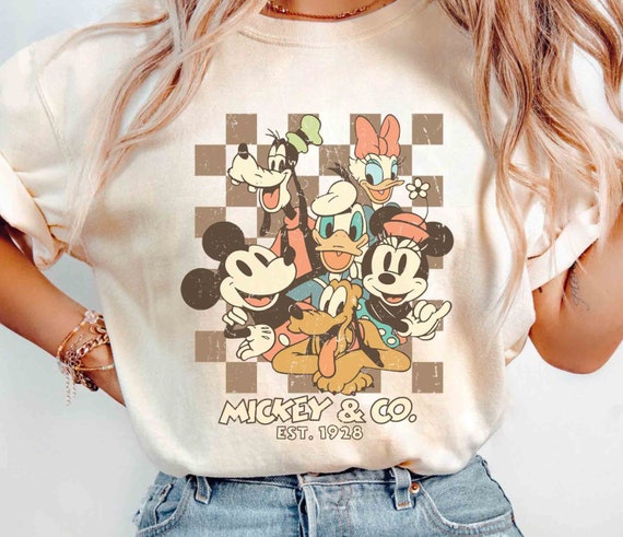 Vintage Mickey & Co 1928 Comfort Colors Shirt, Mickey and Friends