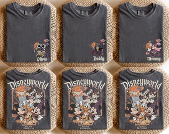 Custom Disney World Halloween Shirt, 2026 Disney Halloween Family Shirt, Halloween Group Tee, Mickey's Not So Scary Halloween Party Shirt