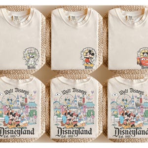 Custom Disneyland Est.1955 Shirt, Custom Name Disney Shirt, Mickey And Friends Tee, Family Disney Trip Shirt, Disney Matching Shirt image 3