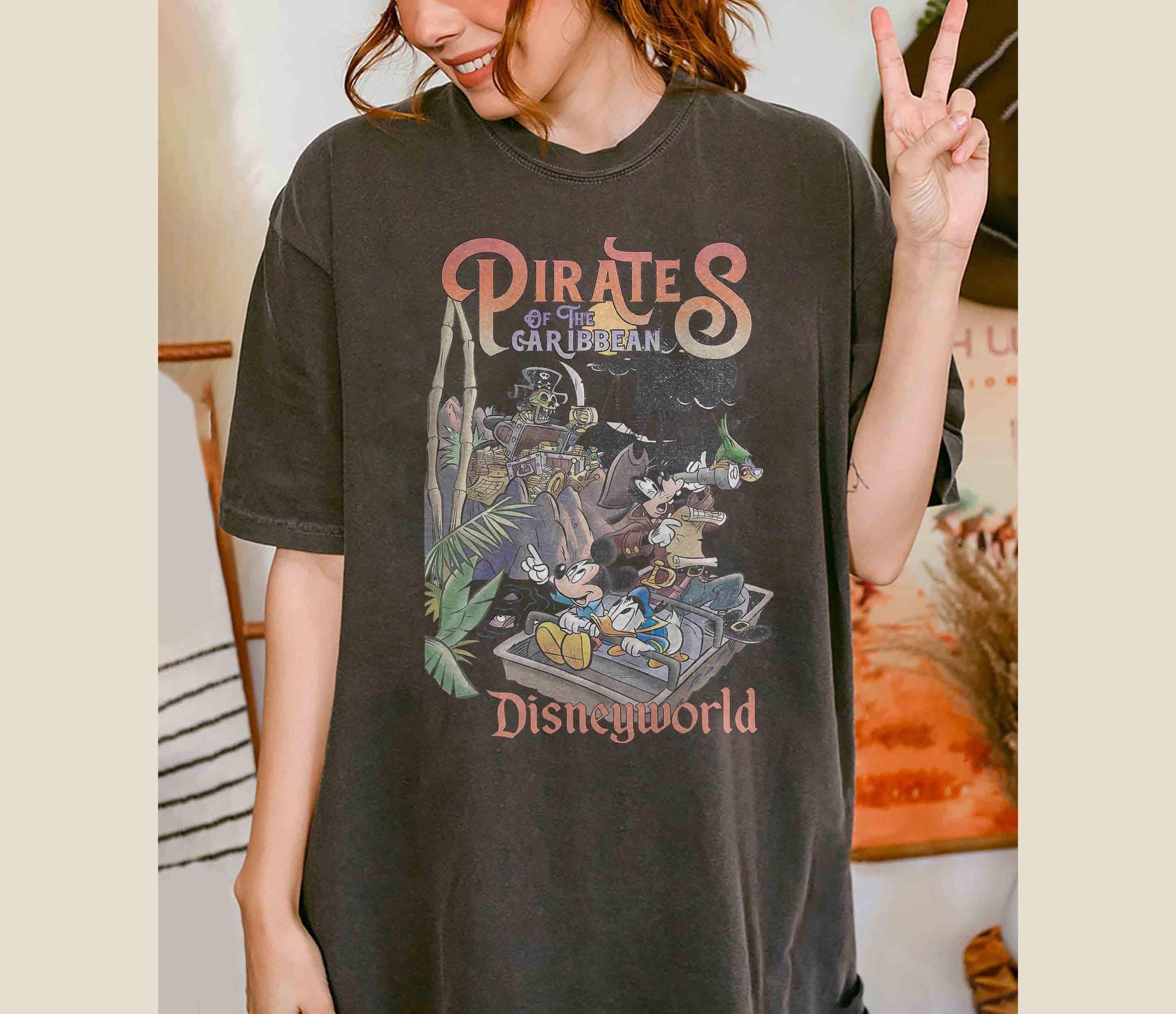 Comfort Colors Pirates Of The Caribbean Disney Shirt, Disney Family Vacation shirt, Mickey Caribbean Shirt, Disneyworld Shirt, WDW Shirts