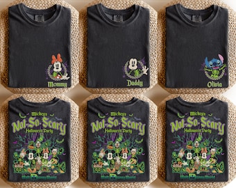 Custom Comfort Colors Mickey's Not So Scary Halloween Party 2026 Shirt, Disney World Halloween Shirt, Halloween Disney Family Shirt
