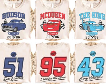 Disney Cars Movie Characters Shirt, Lightning Mcqueen and Friends Shirt, Disney Family Trip Shirt, Radiator Springs Shirt, Magic Kingdom tee