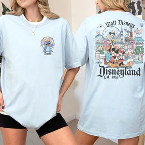 Custom Disneyland Est.1955 Shirt, Custom Name Disney Shirt, Mickey And Friends Tee, Family Disney Trip Shirt, Disney Matching Shirt image 5