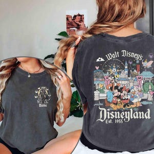 Custom Disneyland Est.1955 Shirt, Custom Name Disney Shirt, Mickey And Friends Tee, Family Disney Trip Shirt, Disney Matching Shirt image 6
