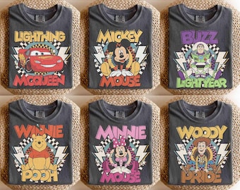 Retro Comfort Colors Mickey and Friends Shirt, Disney Family Trrip Shirt, Disney Trip 2026 Shirt, Walt Disney World Shirt, Disneyland Shirt