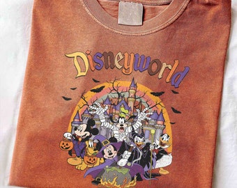 Retro Disneyworld Halloween 2026, Mickey and Friends Halloween Party Shirt, Walt Disney World Halloween Trip, Disney Halloween Sweatshirt