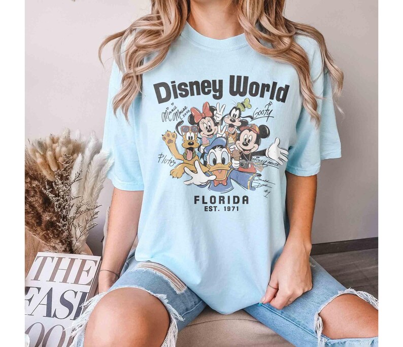 Retro Comfort Colors Disney World Mickey and Friends Shirt, Disney Family Trip 2026 Shirt, Disneyworld Mathching Tee, Mickey & Friends Shirt image 4