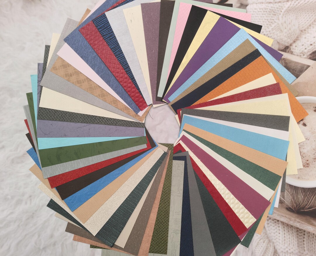 Colour Wheel Paper Stock Collection, Cardstock Paper Bundle, Texture ...