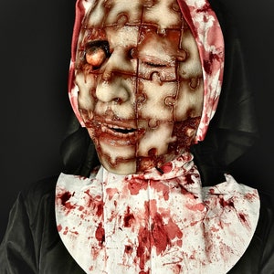 ーbuilt-to-orderー Silicone Puzzle Face Mask Detachable 4 Eyes and Skin (SI)