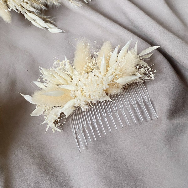 Real Flower Bridal Hair Piece Etsy