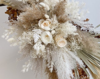 Bouquet De 70 Fleurs De Pampa Séchées - Décoration Boho Pour Maison, Mariage - Naturel Et Durables