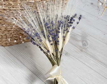 Rustic lavender bouquet bridal dried flower bouquet lavender wedding dried lavender bridesmaids bouquet