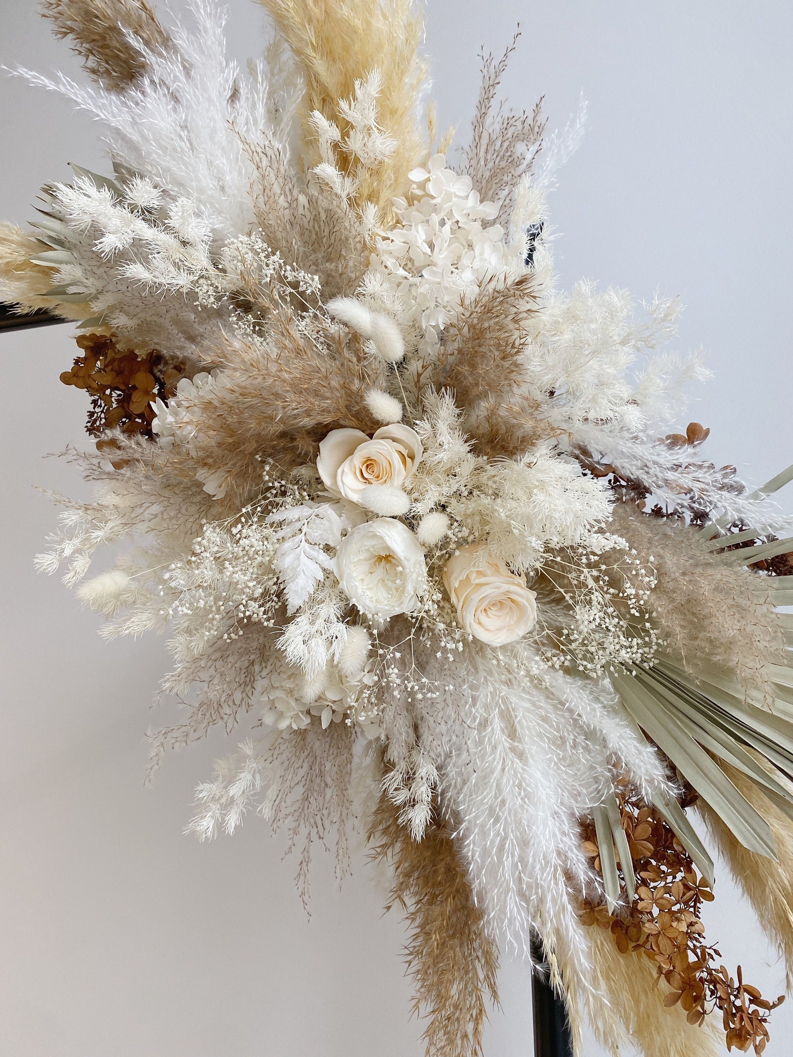 Wedding Flowers Arch Dried Flowers Pampas Grass Boho Wedding Decor ...