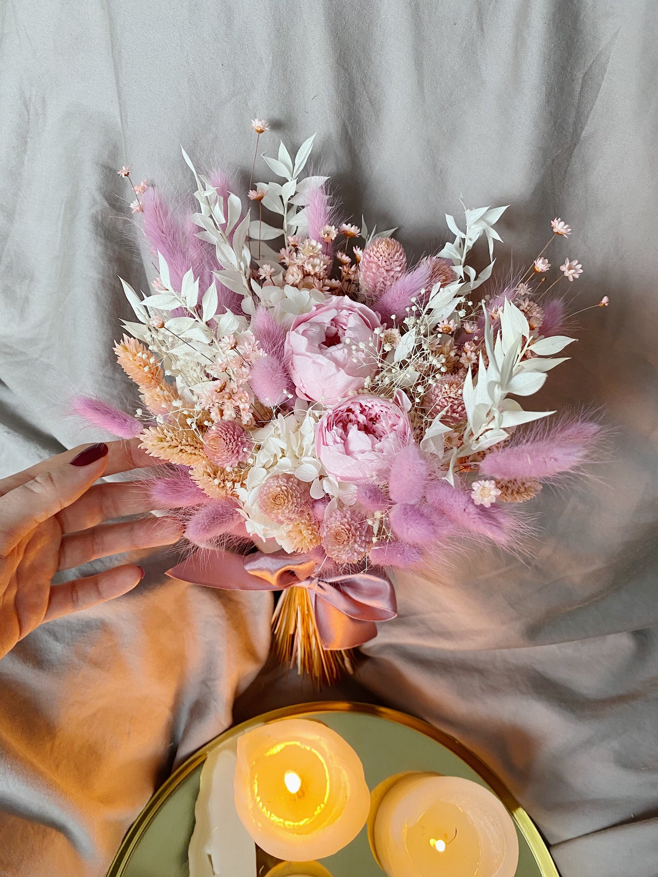 Eternal roses bouquet dried flower bouquet dried wedding Etsy