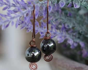 Handmade Copper Wire Earrings