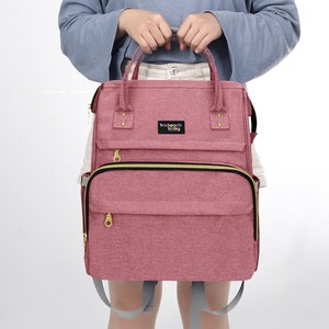 Multi functional Diaper Bag Backpack Diaper Bag, Baby Bag, Backpack, Bag Diaper Bag with USB charging Portal