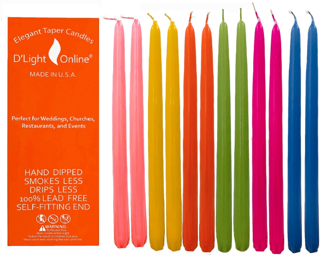 D'light Online Elegant Taper Candles Premium Quality Etsy