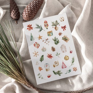 Weihnachtskarte A6, Weihnachtsgeschenk, Strukturpapier, Karte, Moderne Postkarte zu Weihnachten, Grußkarte, Advent, Wasserfarbe, Aquarell