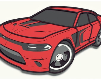 Sport Car Layered Design for cutting, Vector file for laser and paper cut, Sport Car Vector SVG Mandala for Cricut, Glowforge, etc.