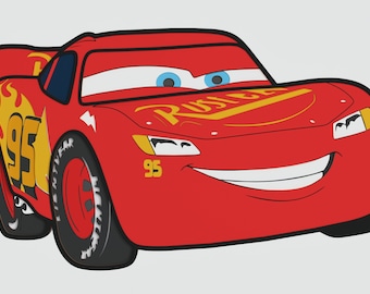 Cartoon Car Layered Design for cutting, Vector file for laser and paper cut, Cartoon Car Vector SVG Mandala for Cricut, Glowforge, etc.