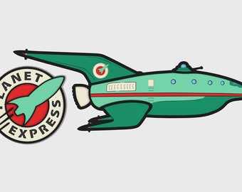 Spaceship Layered Design for cutting, Spaceship Vector file for laser and paper cut, Spaceship Vector SVG Mandala for Cricut, Glowforge, etc
