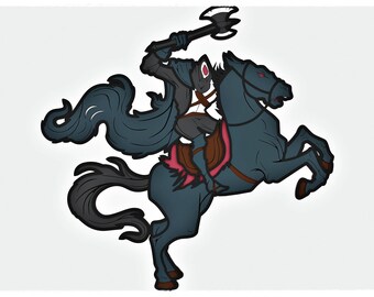 Headless Horseman Layered Design for cutting, Horseman mandala for laser and paper cut, Horseman Vector SVG Mandala for Cricut, Glowforge