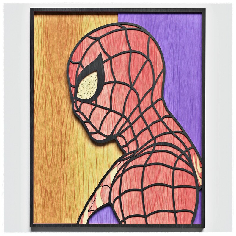 Web Guy Layered Design for cutting, Web Guy Vector file for laser and paper cut, Web Guy Vector SVG Mandala for Cricut image 5