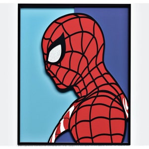 Web Guy Design em camadas para corte, arquivo vetorial Web Guy para corte a laser e papel, Web Guy Vector SVG Mandala para Cricut