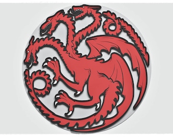 Dragon logo Design for cutting, Vector file for laser and paper cut, dragon Vector SVG Mandala for Cricut, Glowforge, etc.