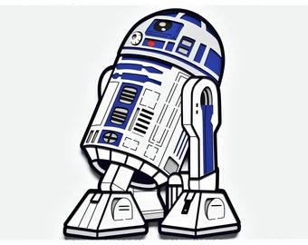 Space Robot Layered Design for cutting, Robot Vector file for laser and paper cut, Robot Vector SVG Mandala for Cricut, glowforge, etc.