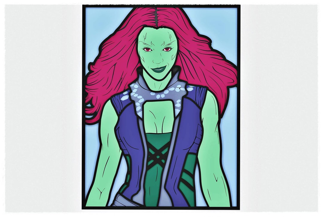 Alien Hero V3 Layered Design for Cutting, Comic Book Alien Vector File ...