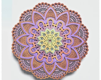 Mandala v3 Layered Design for cutting, Mandala files for laser and paper cut, Classic Vector SVG Mandala for Cricut, Glowforge, etc.
