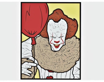 Clown Villian v3 Layered Design for cutting, Clown Vector file for laser and paper cut, Clown Vector SVG Mandala for Cricut