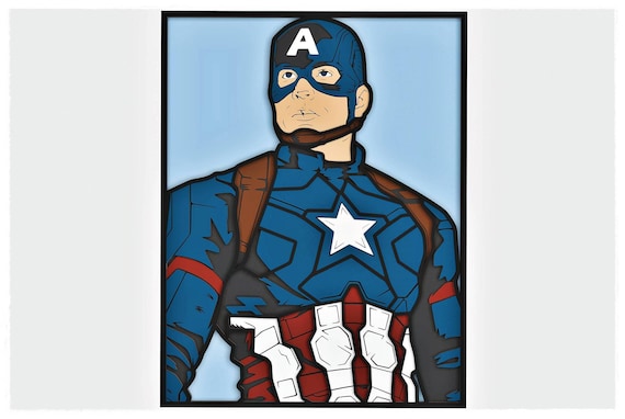 Patriot Layered Design for cutting, Patriot Vector file for laser and paper cut, Patriot Vector SVG Mandala for Cricut, Glowforge, etc.
