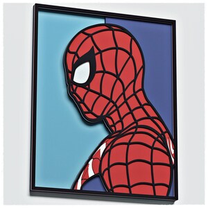 Web Guy Layered Design for cutting, Web Guy Vector file for laser and paper cut, Web Guy Vector SVG Mandala for Cricut image 3