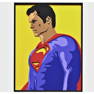 Super Hero v4 Layered Design for cutting, Super Hero Vector file for laser and paper cut, Super Hero Vector SVG Mandala for Cricut