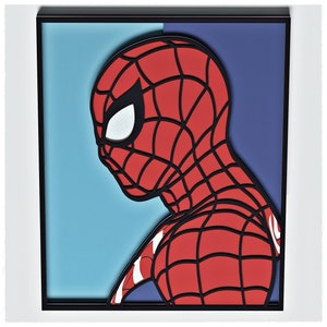 Web Guy Layered Design for cutting, Web Guy Vector file for laser and paper cut, Web Guy Vector SVG Mandala for Cricut image 2