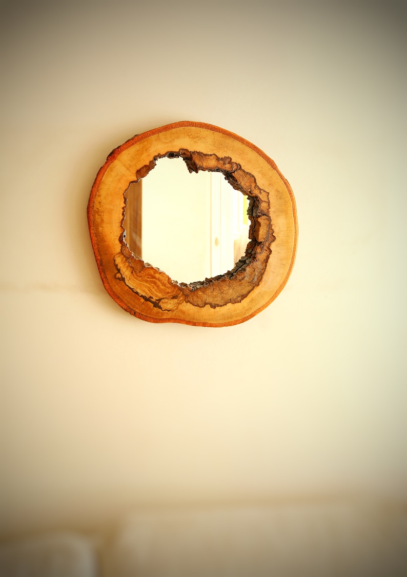 Only Frame wood Mirror Frame Live Edge Wood Natural Wood Etsy