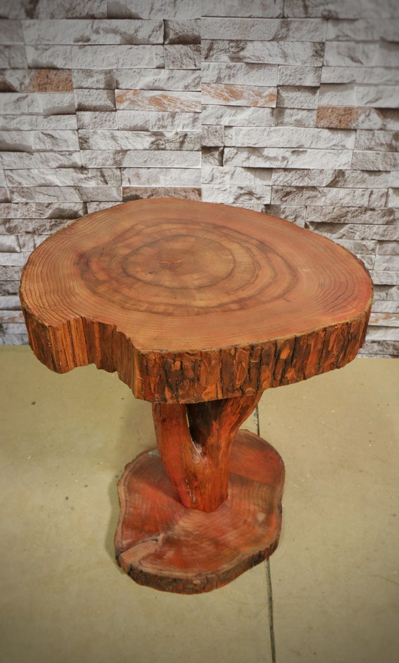 Live Edge Coffee Table Round Coffee Table Wood Slab Rustic Etsy