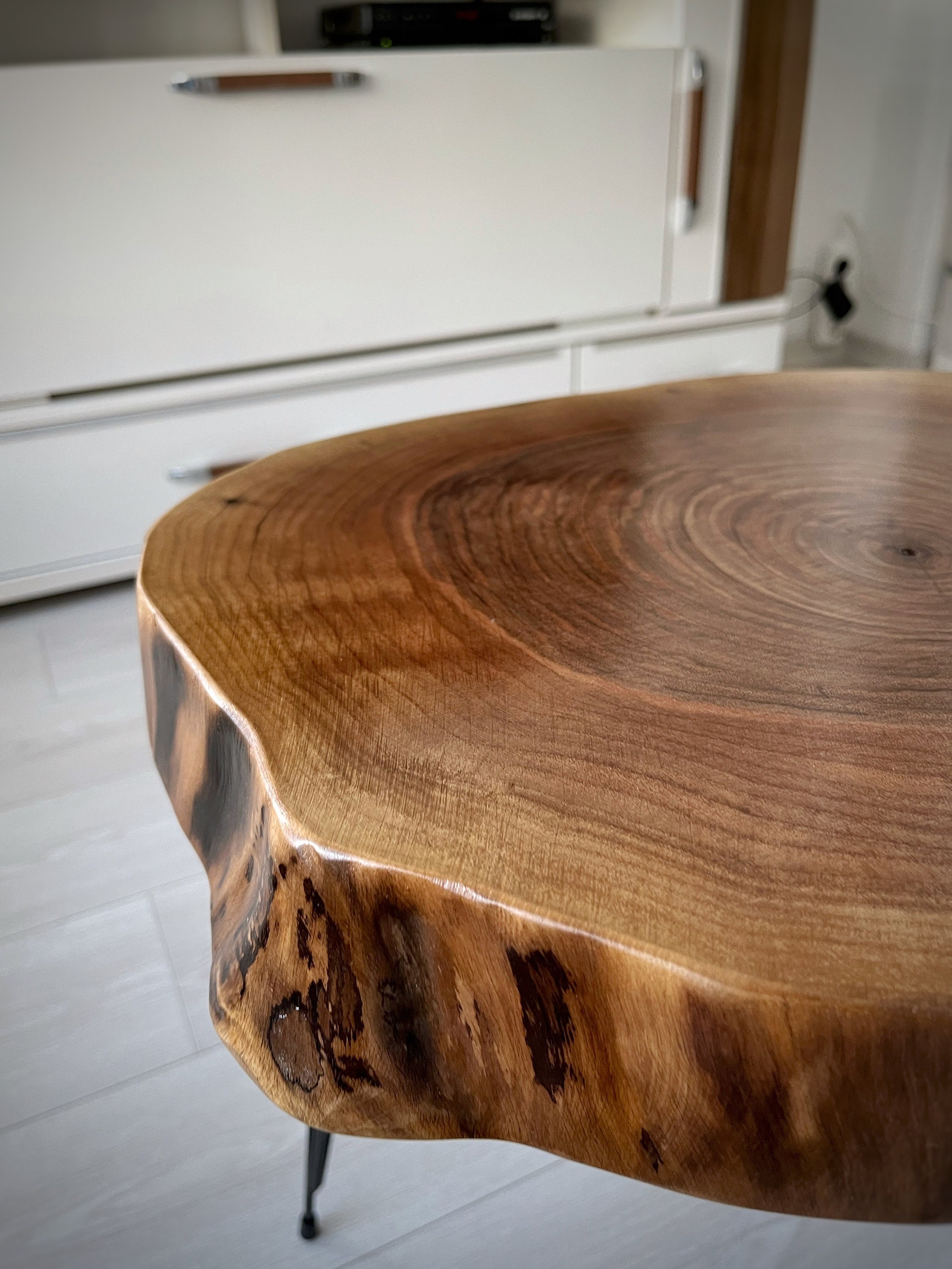 Raw Edge Wood Coffee Tables Etsy