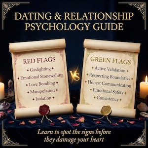Red Flags Green Flags Relationship Psychology Guide | Spot Toxic Patterns | Emotional Health | Dating Manual | Self Help | PDF Download