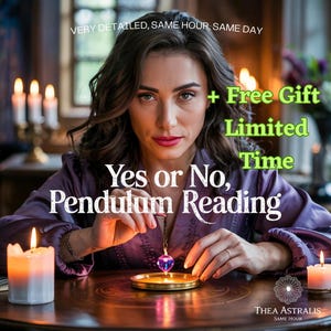 Same Day Yes or No Pendulum Reading, Quick Answer Psychic Reading, Detailed Pendulum Divination, Fast Spiritual Guidance, Mystic Reading PDF