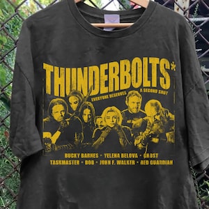 Camiseta vintage de la película Thunderbolts: Yelena Belova y Bucky Barnes - Regalo para fans del MCU