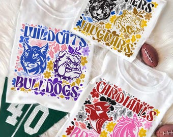 Custom House Divided Sports Team Shirt, Maskottchen Passend