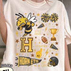 Custom Vintage Preppy Mascot Shirt, We Are The School Name Shirt, Favorite Team Shirt, Custom Mascot Retro Shirts, Watercolor Pennant Spirit