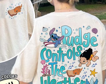 Camisa de colores cómodos de Lilo y Stitch, el pez Pudge: Viaje familiar a Disneyland